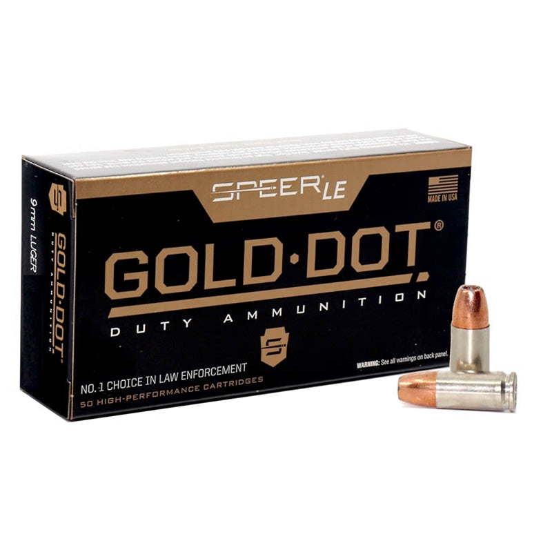 Speer Gold Dot LE Duty 9mm Luger / Parabellum 115 Gr JHP