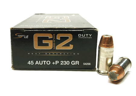 Speer Gold Dot G2 Duty +P .45 ACP/Auto 230 grain Jacketed Hollow Point ammunition