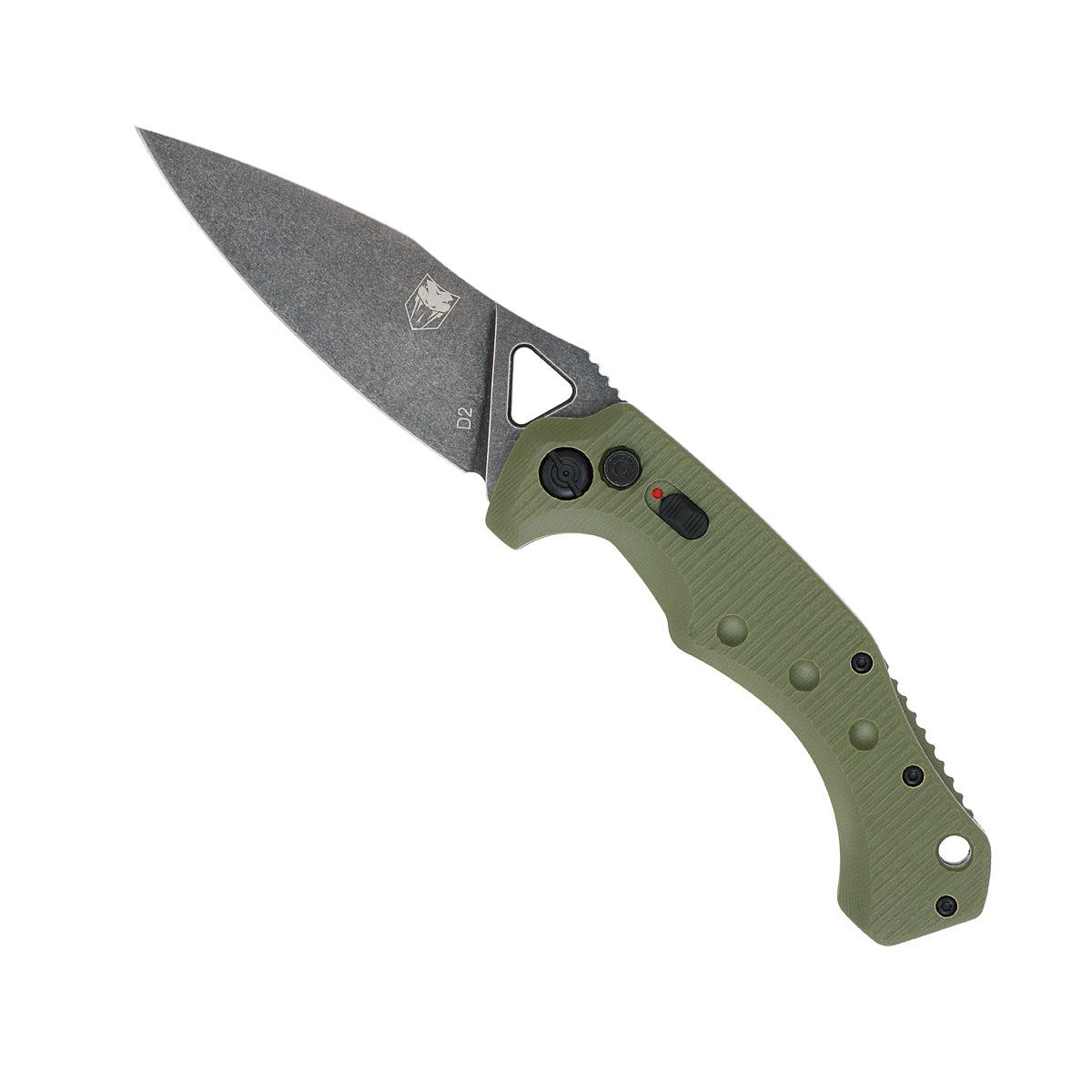 CoBRATec Ryker G10 ODG Side Fold Auto Knife Not Serrated
