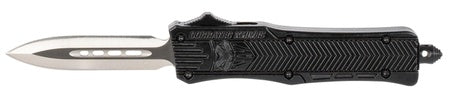 CoBRATec Black Small Dagger OTF Knife Non-Serrated Edge