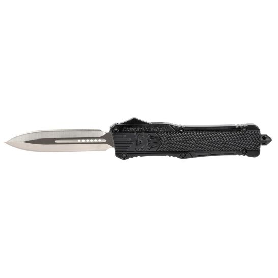 CobraTec Large Dagger Non-Serrated Knife in Black Finish