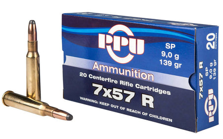 PPU 7.62X57R 139GR SP 20RD BOX 10 BOXES PER CASE
