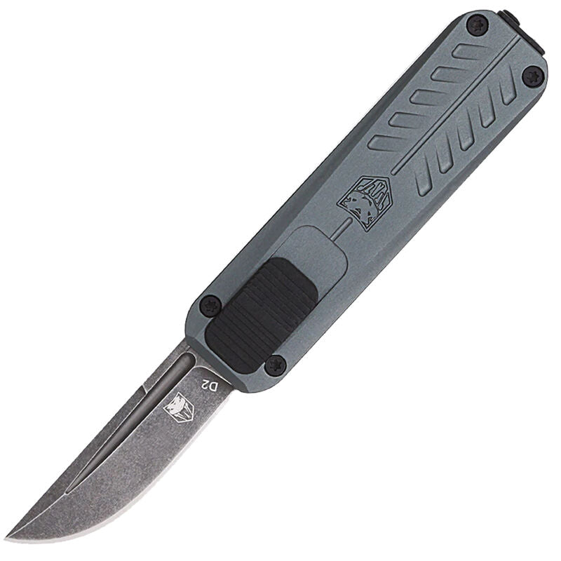 CobraTec CALI 928 Gray Non-Serrated Drop Point Blade