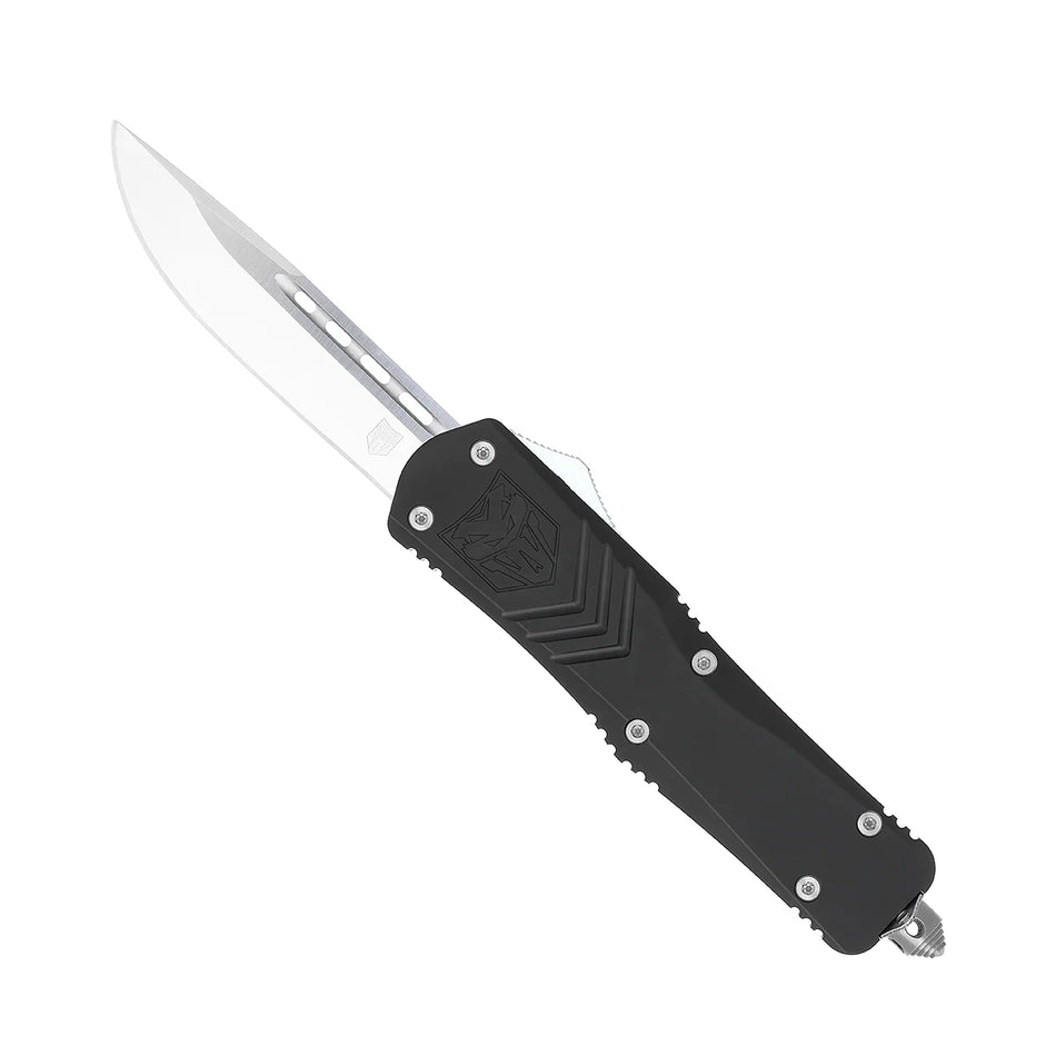 CobraTec Large Black FS-X Drop Non-Serrated OTF Blade