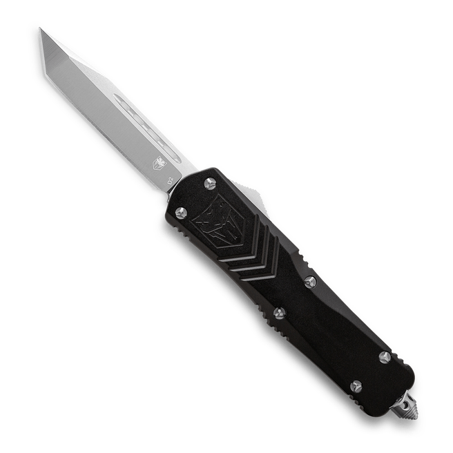 CobraTec Large Black FS-X Tanto Non-Serrated OTF Blade