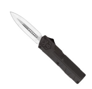 CobraTec LW Dagger Non-Serrated Knife in Black Finish