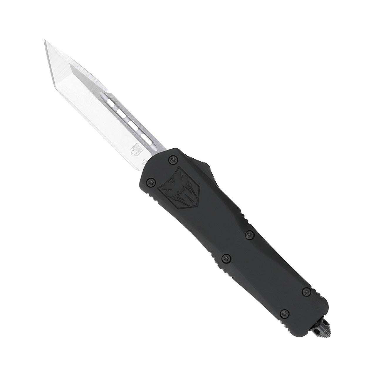 CobraTec Black Large FS-3 OTF Knife Tanto Non-Serrated Blade