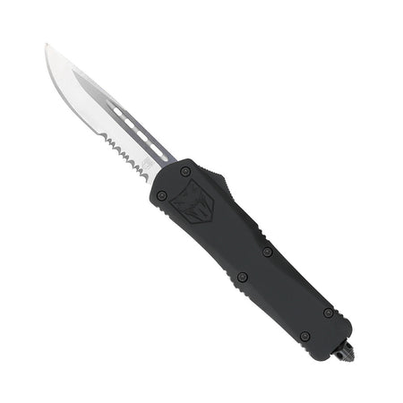 CobraTec Large Black FS-3 Serrated Drop Point OTF Blade