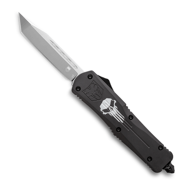 CobraTec Large Punisher Tanto Auto OTF Knife Non-Serrated Blade