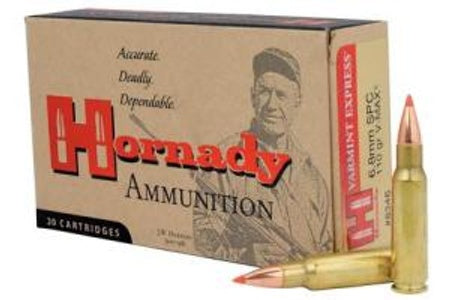 Hornady VARMINTCenterfire 6.8 Remington SPC 110 grain Polymer Tip ammunition