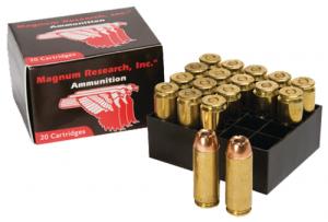 Magnum Research Desert Eagle .50 AE 300 grain JHP Hornady XTP ammunition