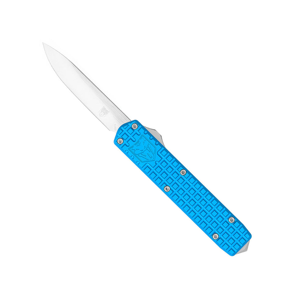 CobraTec Small Warrior Blue Non-Serrated Drop Point M390 Knife