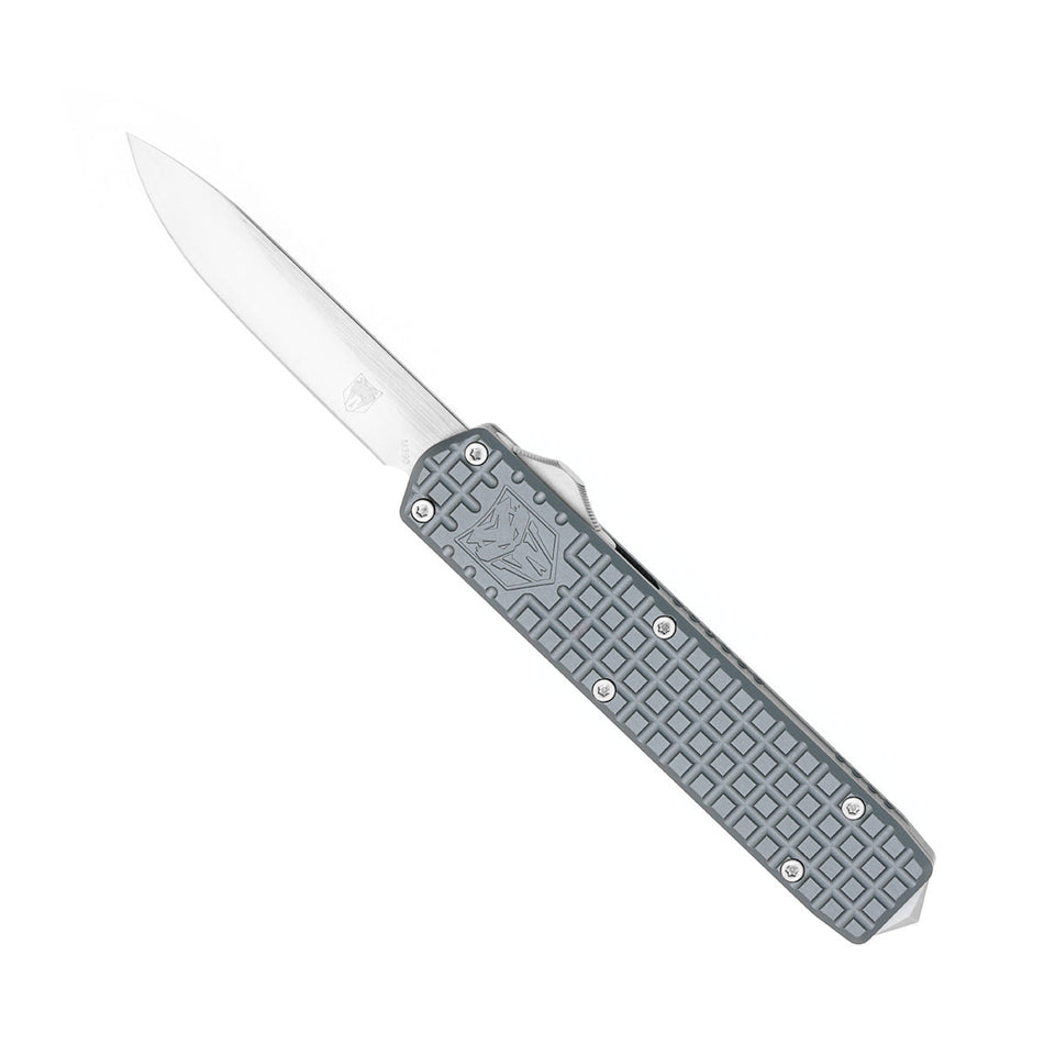 CobraTec Small Warrior Grey Non-Serrated Drop Point M390 Blade