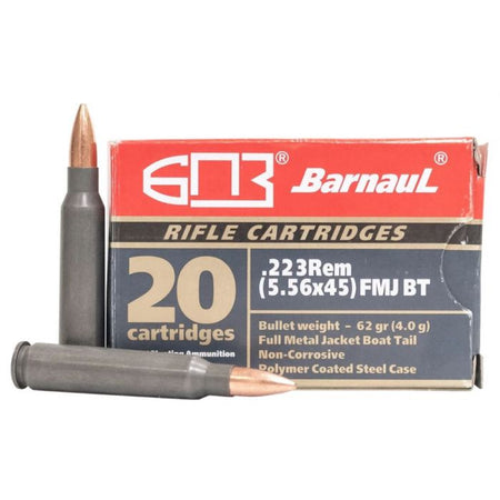 Barnaul  .223 Remington 62 grain Full Metal Jacket Boat Tail ammunition
