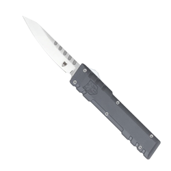 CobraTec Gentleman OTF Knife in Gray Non-Serrated