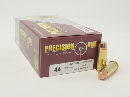 Precision One  .44 S&W Special 240 grain Full Metal Jacket ammunition