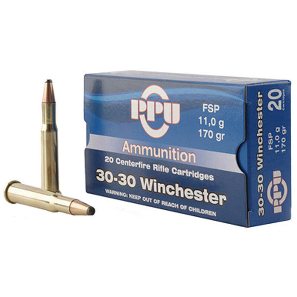 Prvi Partizan PPU .30-30 Winchester 170 grain Flat Soft Point ammunition