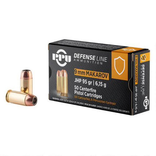Prvi Partizan PPU 9mm Makarov 95 grain Jacketed Hollow Point ammunition