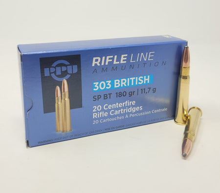 Prvi Partizan Soft Point .303 British 180 grain Jacketed Soft Point ammunition