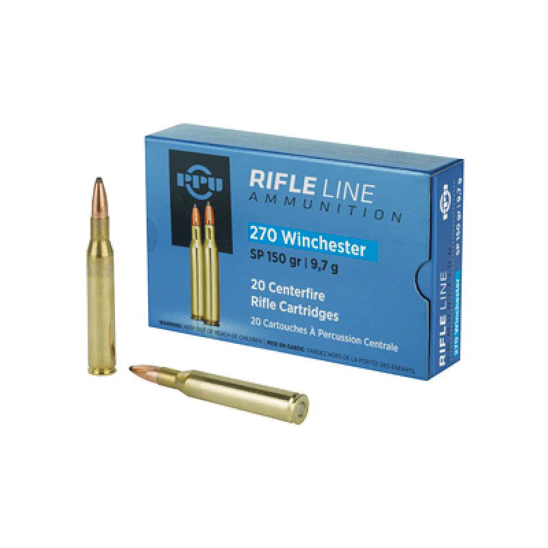 Prvi Partizan PPUCenterfire .270 Winchester 150 grain Soft Point ammunition