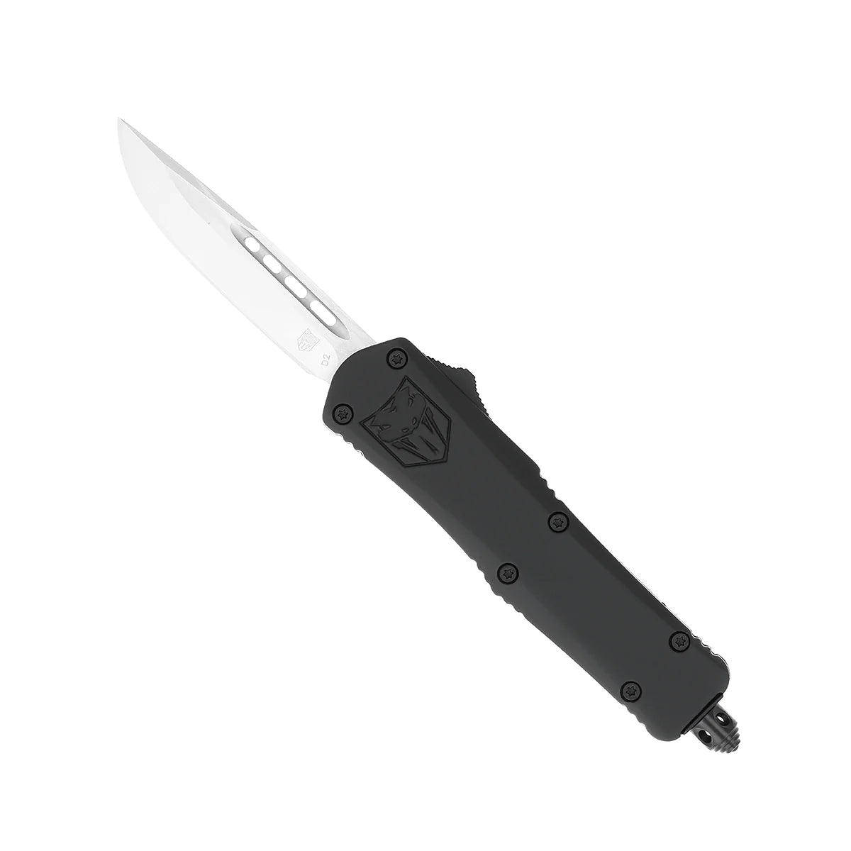 CobraTec Small Black FS-3 Drop Point OTF Pocket Knife