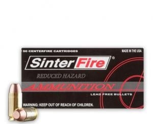 SinterFire  .40 S&W 125 grain Reduced Hazard Flat-Points Frangible ammunition