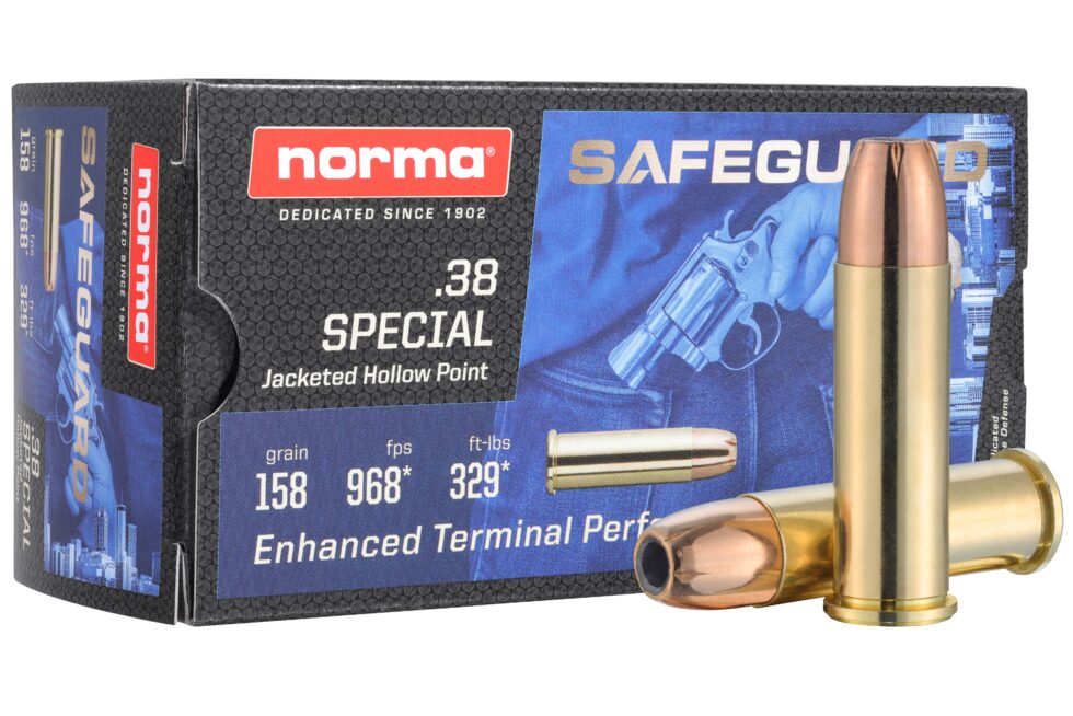 Norma  .38 Special 158 grain Jacketed Hollow Point ammunition