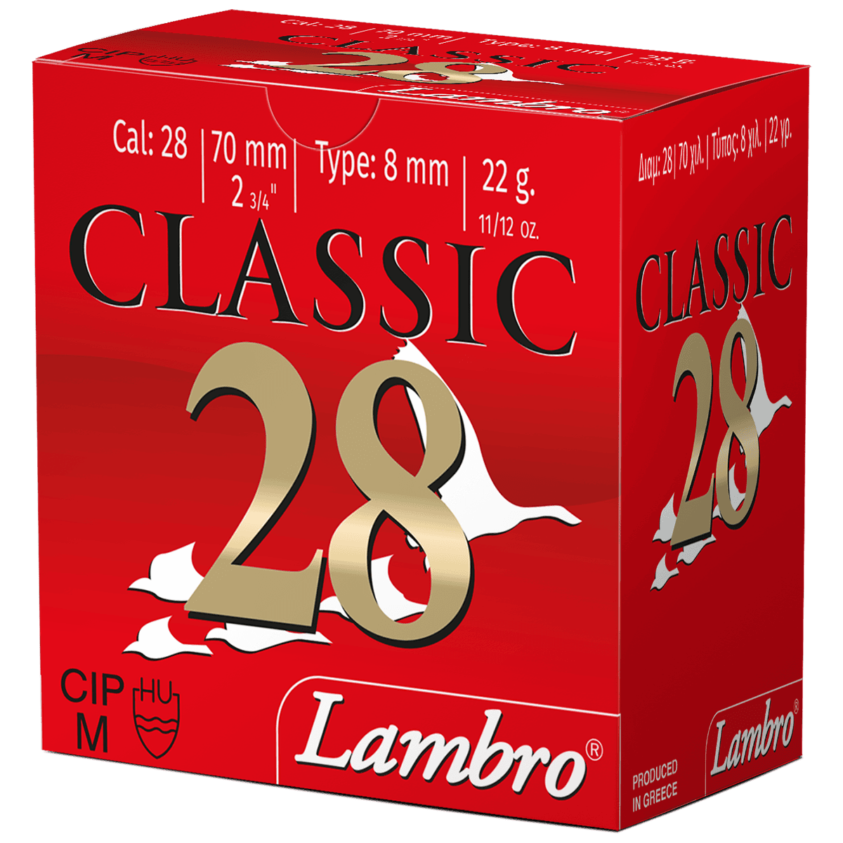 Lambro LAMBRO Shotgun Ammo 28 Gauge 2.75 in 11/12 oz #8