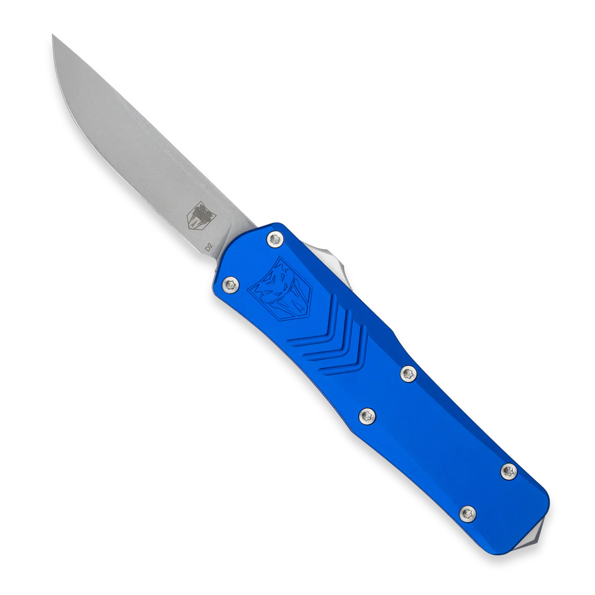 CobraTec Small Blue FS-X Gen 2 Drop Point OTF Pocket Knife