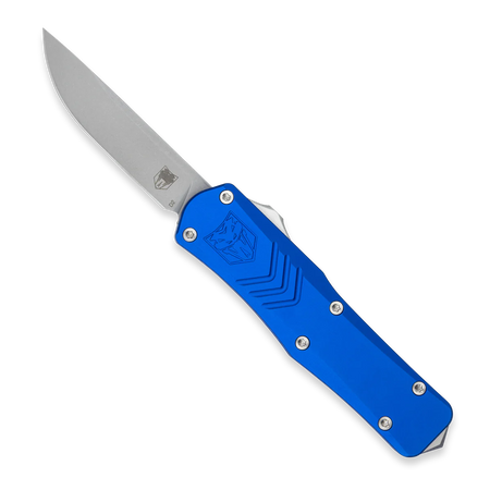 CobraTec Small Blue FS-X Gen 2 Drop Point OTF Pocket Knife