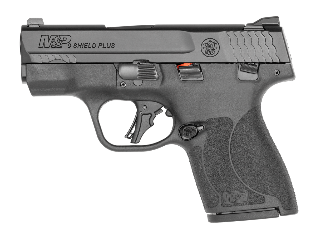 dSMITH & WESSON M&P SHIELD PLUS TS BLK 9MM 3.1" 2-10RD MA COMPLNT