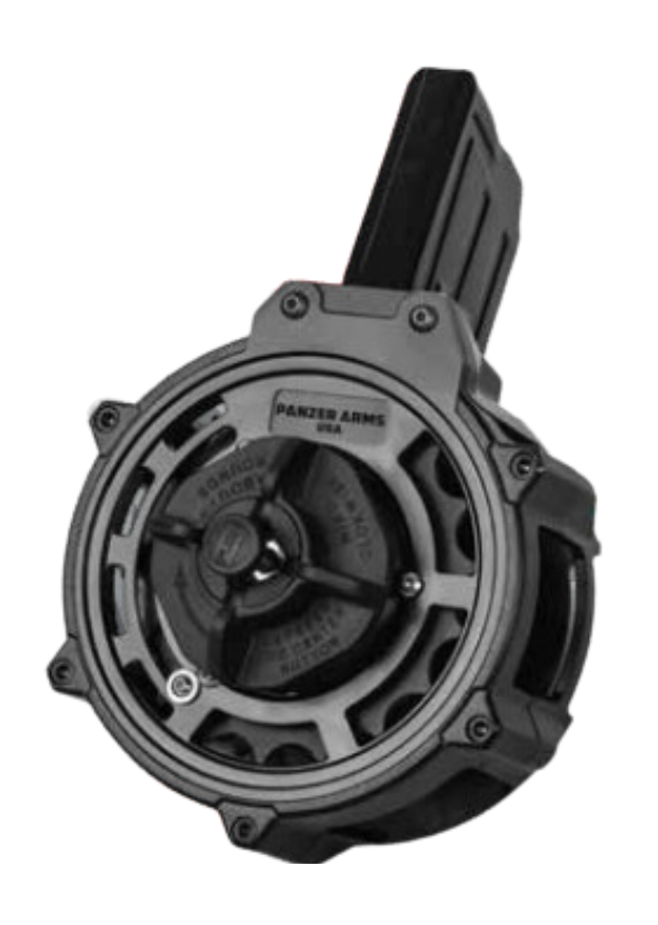 Panzer Arms 12GA 20RD Drum Mag for AR12 and Bullpup Shotguns