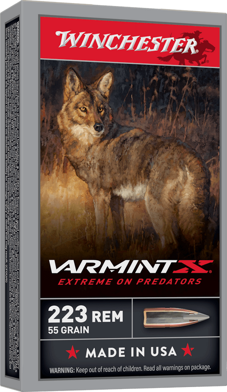 Winchester Varmint X .223 Remington 55 grain Polymer Tip Rapid Expansion ammunition