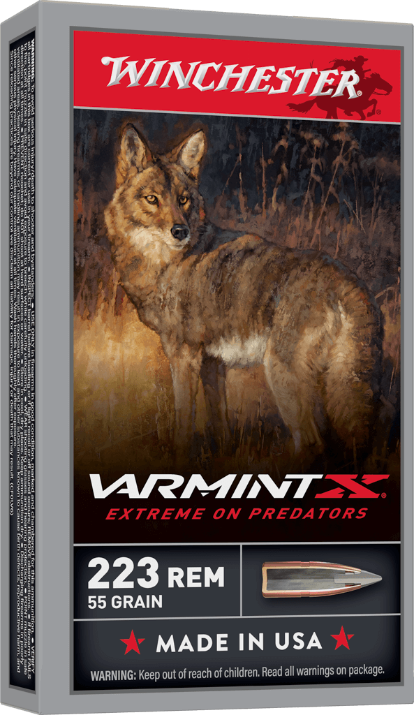 Winchester Varmint X .223 Remington 55 grain Polymer Tip Rapid Expansion ammunition