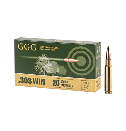GGG GGG .308 WIN DESIGN GPX11 .308 Win / 7.62x51mm 147 grain Full Metal Jacket ammunition