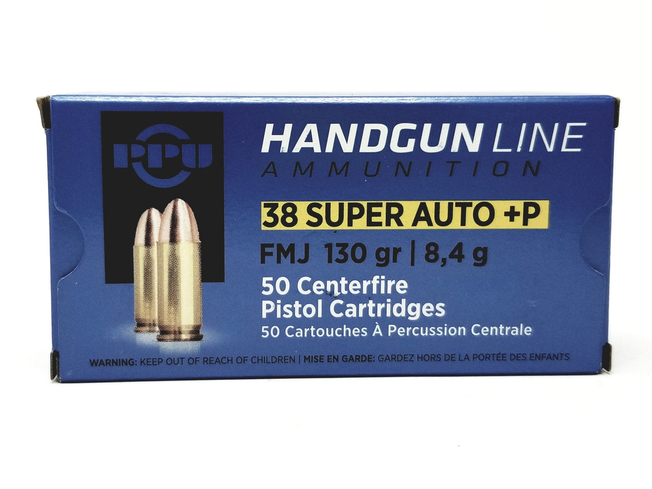 Prvi Partizan HANDGUN LINE .38 Super 130 grain Full Metal Jacket ammunition