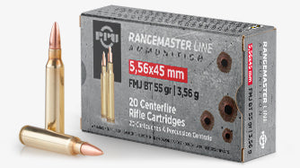 Prvi Partizan RANGEMASTER 5.56x45mm NATO 55 grain Full Metal Jacket ammunition