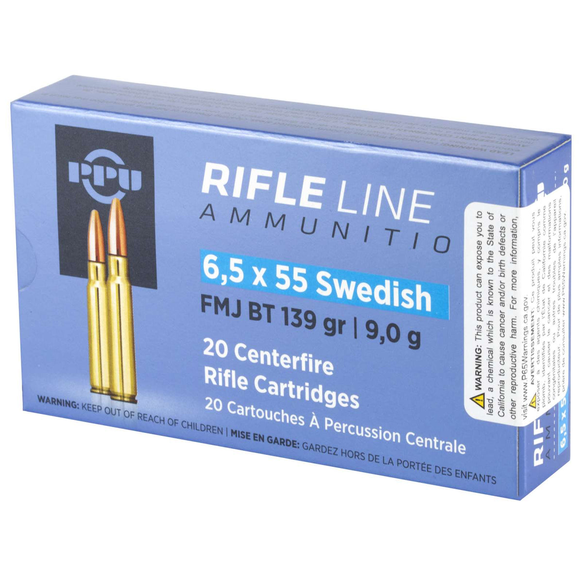 Prvi Partizan RIFLE LINE 6.5x55mm Swedish 139 grain Full Metal Jacket ammunition