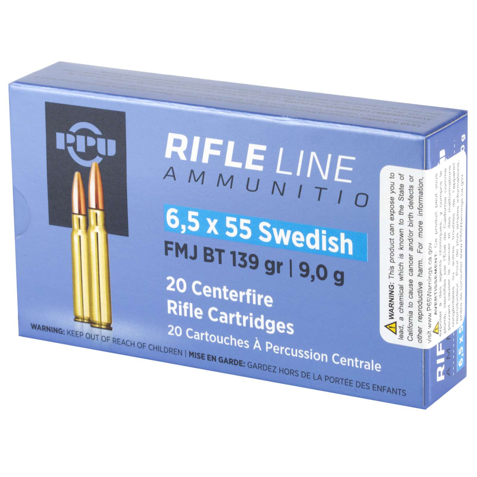 Prvi Partizan RIFLE LINE 6.5x55mm Swedish 139 grain Full Metal Jacket ammunition