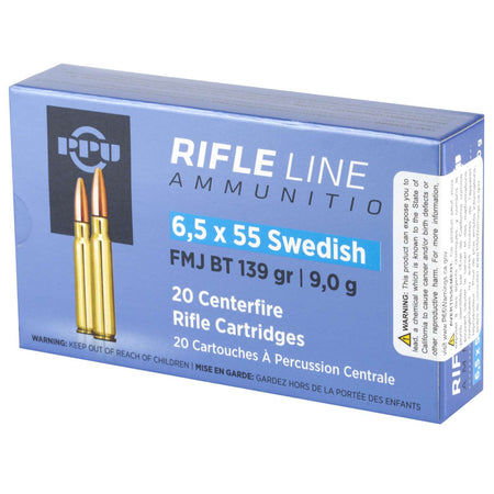 Prvi Partizan RIFLE LINE 6.5x55mm Swedish 139 grain Full Metal Jacket ammunition