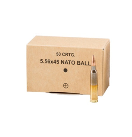 GGG 5.56X45 NATO BALL 5.56x45mm NATO 55 grain Full Metal Jacket ammunition