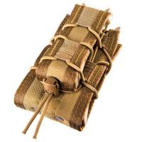 High Speed Gear MOLLE Double Decker LT Pouch 1 Rifle 1 Pistol Mag Black
