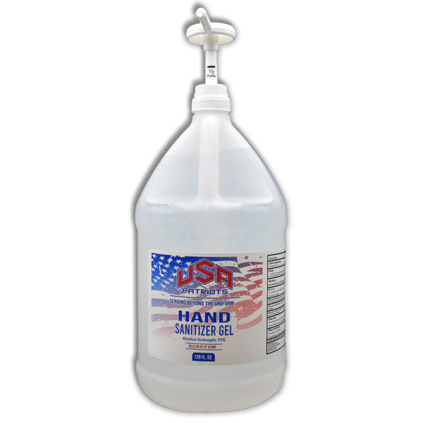 USA Patriots 1 Gallon Sanitizer Gel - Must Buy 4 in Case