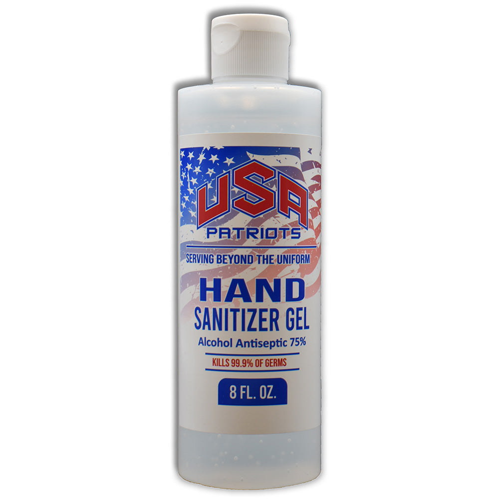 USA Patriots 8 oz Hand Sanitizing Gel (12 Per Case)
