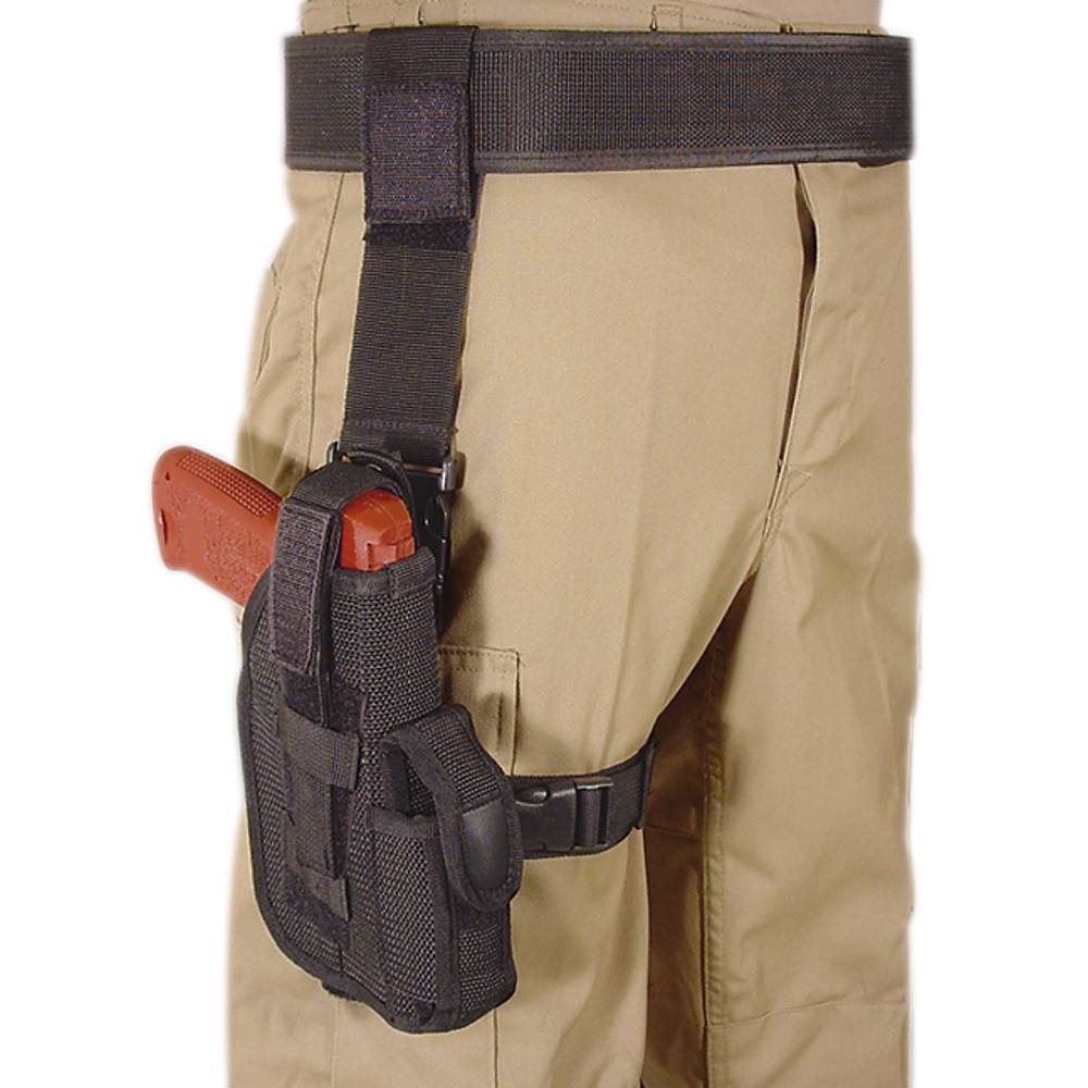 Voodoo Tactical Drop Leg Right Hand Duty Holster in Black