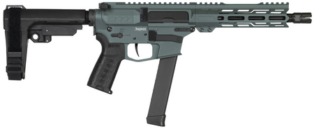 CMMG PISTOL, BANSHEE, MKGS, 9MM, 8", CHARCOAL GRN W/ADJ RIP BRACE
