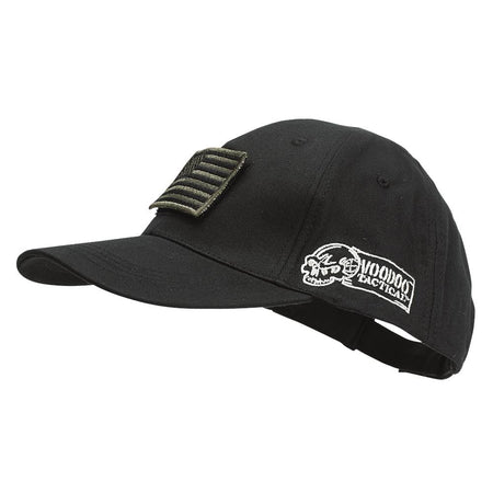 Voodoo Tactical Removable Flag Patch Cap in Black