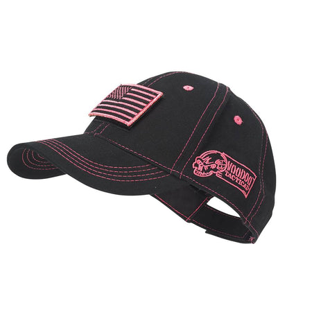 Voodoo Tactical Removable Flag Patch Classic Cap Black Pink Stitched