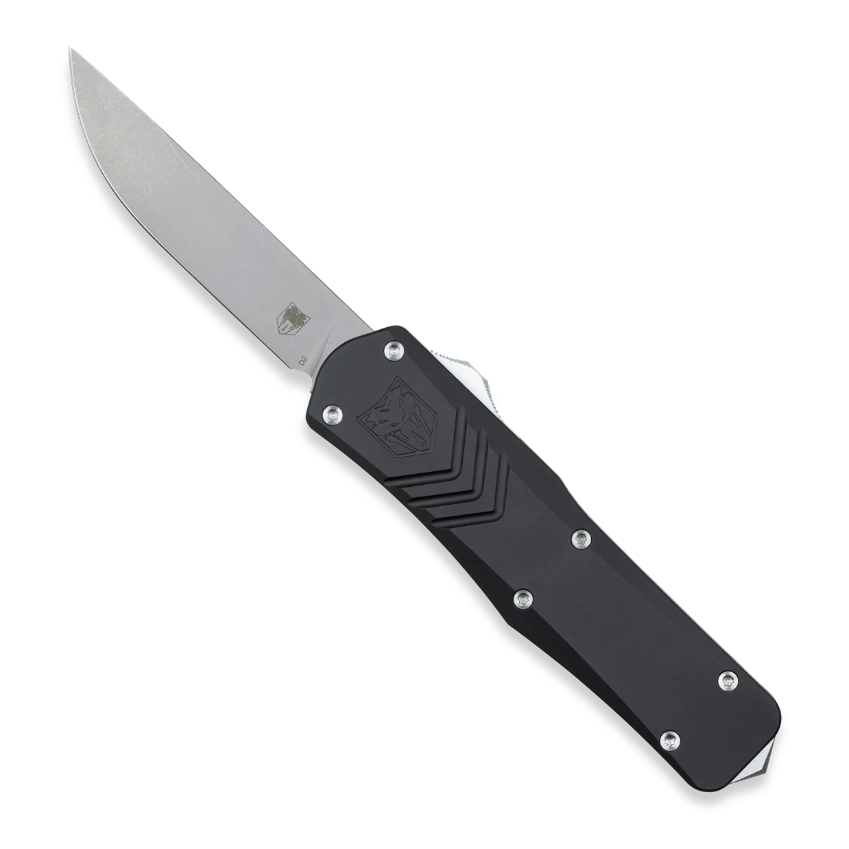 CobraTec Medium Black FS-X Gen 2 Drop Point OTF Knife