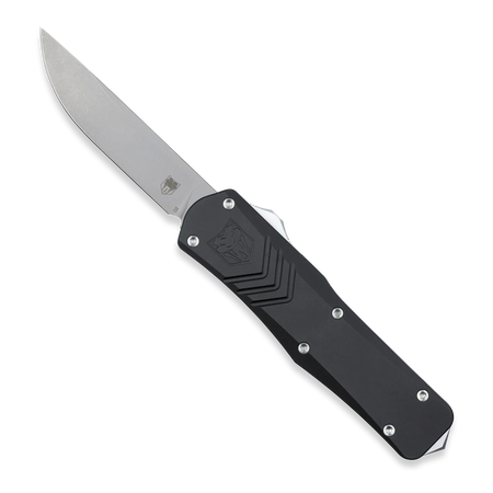 CobraTec Medium Black FS-X Gen 2 Drop Point OTF Knife